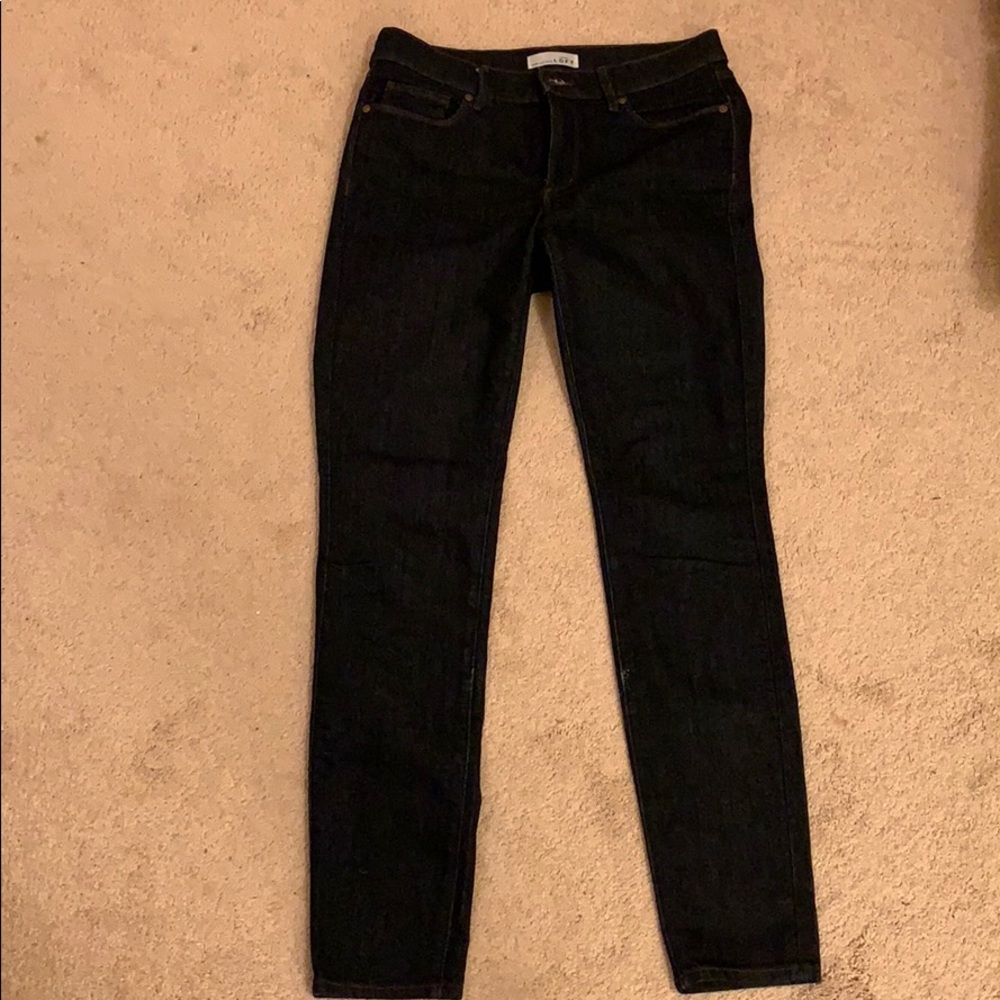 Loft Modern Skinny Dark Wash Jeans Size 28